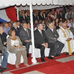 Autoridades en la inauguración de las reformas hechas en el Panteón de los Héroes