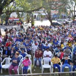 Niños y jóvenes presentes en el Vy´a Guasu