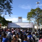 Réplica del Palacio de los López instalado en la Plaza del Periodista de Pedro Juan Caballero para el Vy'a Guasu Amambay