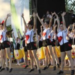 Las Danzas típicas alemanas también fueron presentadas por descendientes en el Vy'a Guasu