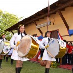 Colegio Juan Pablo II de Pirayu animo el evento con su Bandaliza y Chiroleras