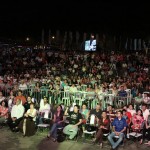 Público guaireño acudió en masa para ver a los artistas en el Vy'a Guasu