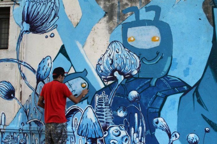 Conmemoran Día de la Diversidad Cultural con mural artístico imagen