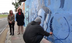 Inauguraron mural artístico alusivo al Día de la Diversidad Cultural imagen