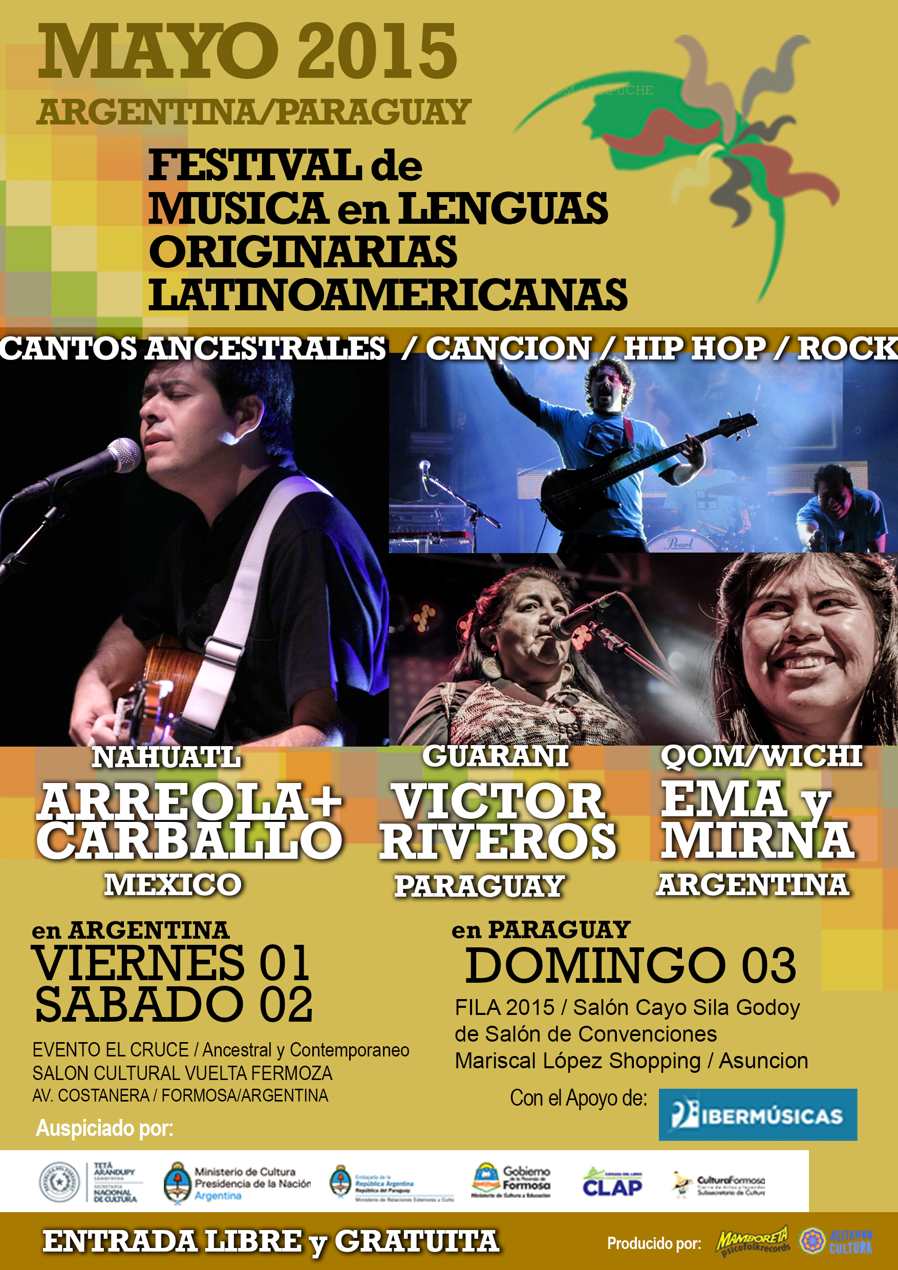 Primer Festival de Música en Lenguas Originarias se realizará en Paraguay y Argentina imagen
