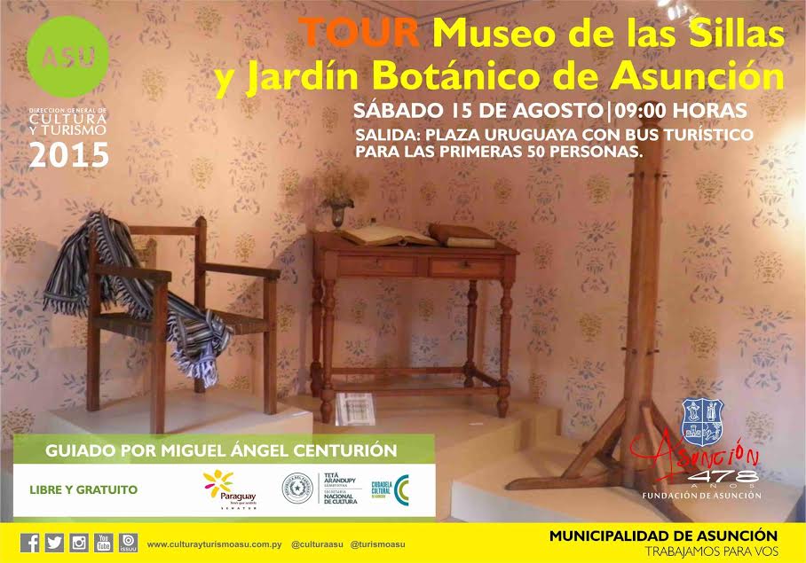 Invitan a “Circuito Museo de las Sillas de Asunción y Jardín Botánico” imagen