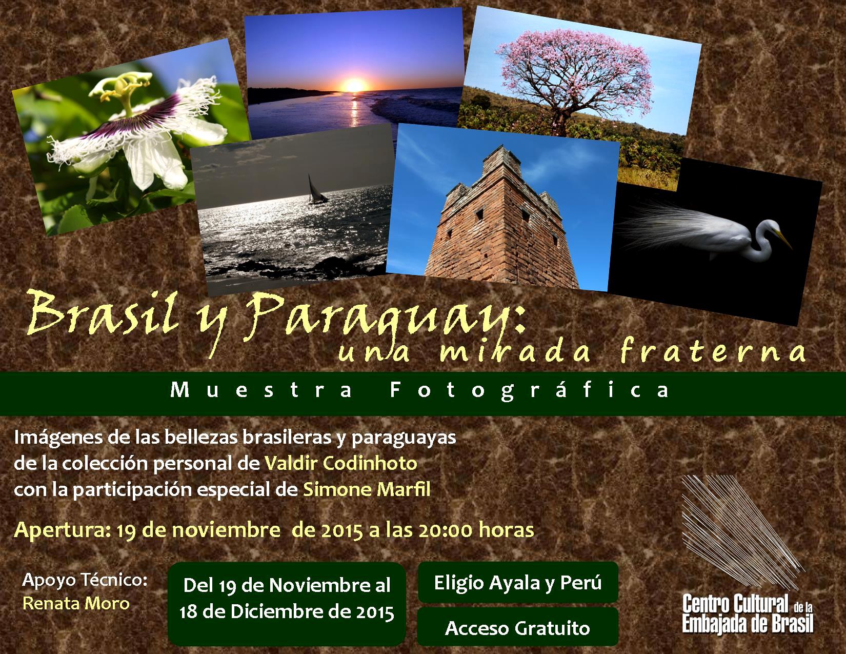 Habilitarán Muestra Fotográfica sobre Brasil y Paraguay imagen
