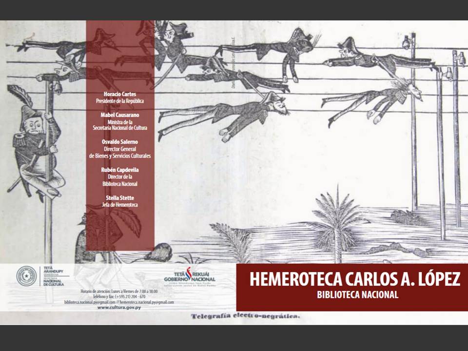 Tríptico: Hemeroteca Carlos A. López imagen