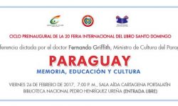 Ministro Cultura disertará sobre el Paraguay en República Dominicana imagen
