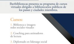 Convocatoria IBERBIBLIOTECAS hasta el 26 de abril, para cursos virtuales dirigido a bibliotecarios públicos imagen