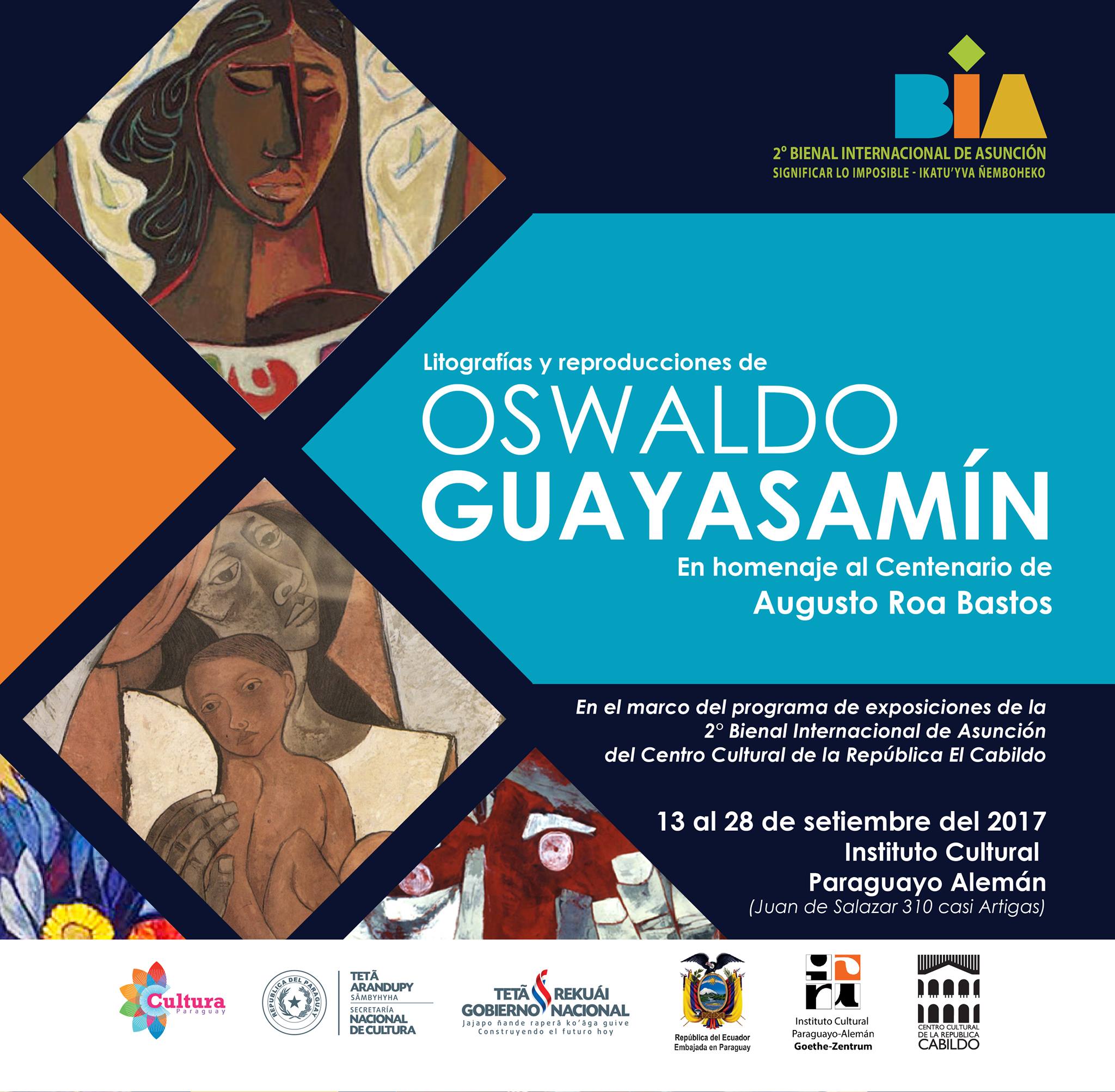 Obras de Oswaldo Guayasamín serán expuestas en el Instituto Cultural Paraguayo Alemán imagen