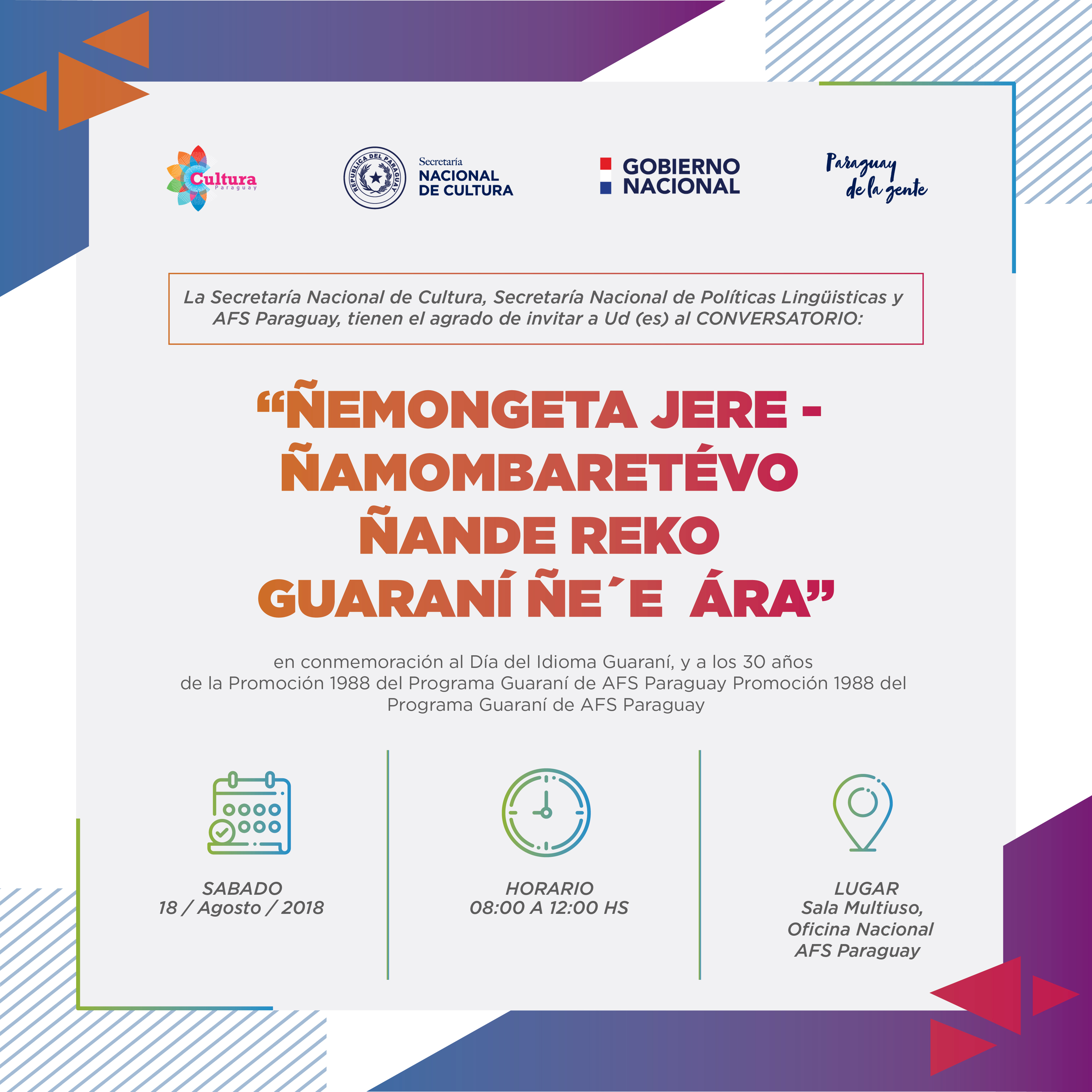 Realizarán Conversatorio “Ñemongeta Jere” en homenaje al Día de la Lengua Guaraní imagen