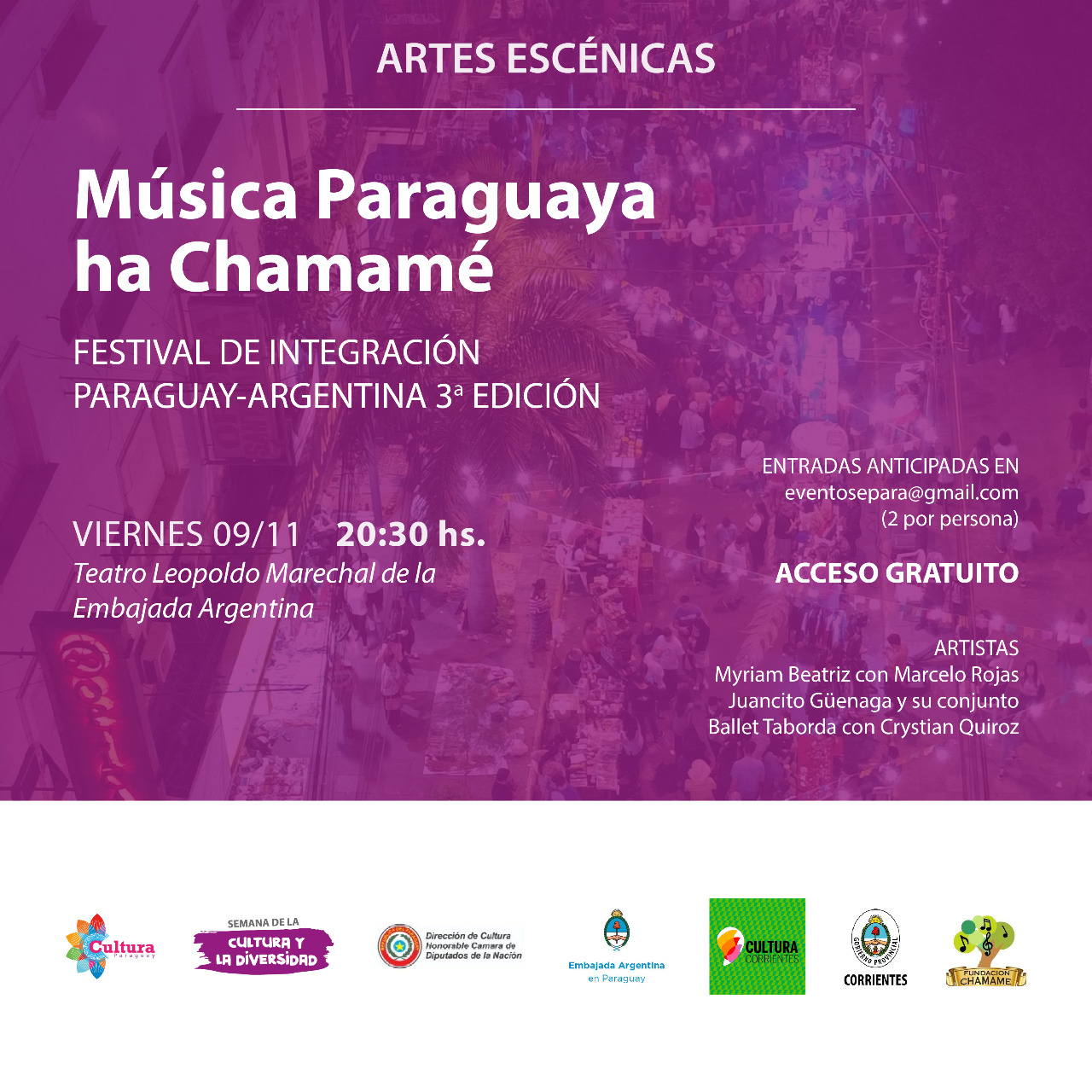 “Música paraguaya ha Chamamé”, concierto de integración Paraguay-Argentina que se realizará este viernes imagen