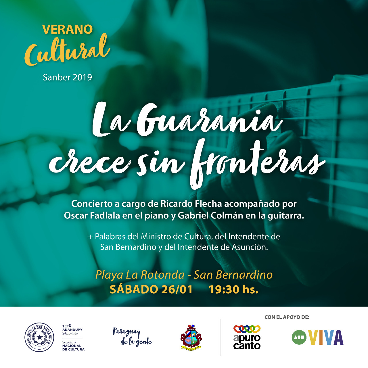La Guarania será protagonista del “Verano Cultural Sanber 2019” imagen