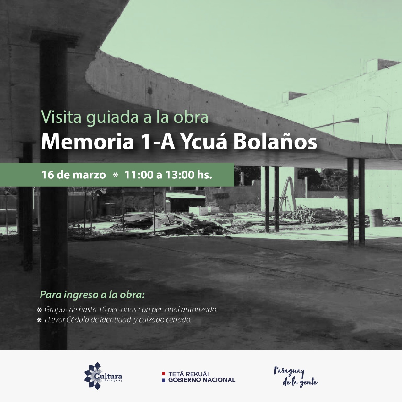 Visita guiada en el sitio de Memoria 1-A Ycuá Bolaños imagen