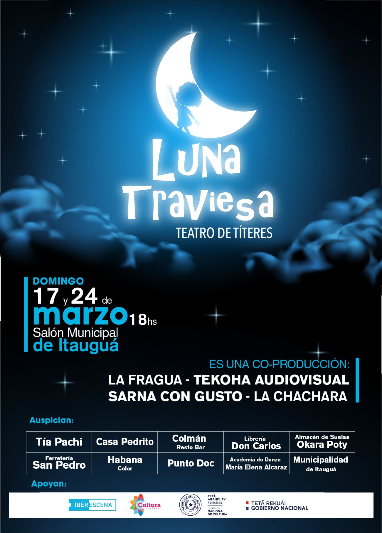 Presentarán obra “Luna Traviesa” en Itauguá imagen