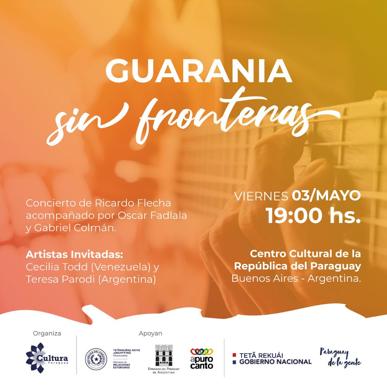 “La Guarania sin Fronteras”, concierto que busca cautivar a la capital argentina imagen