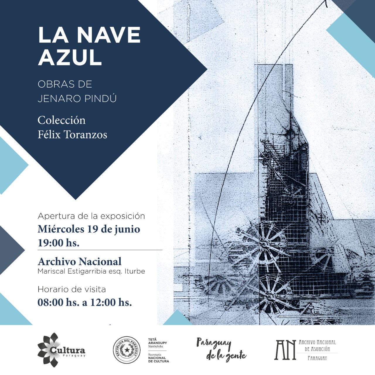 Presentarán muestra La Nave Azul, obras de Jenaro Pindú de la Colección Félix Toranzos imagen