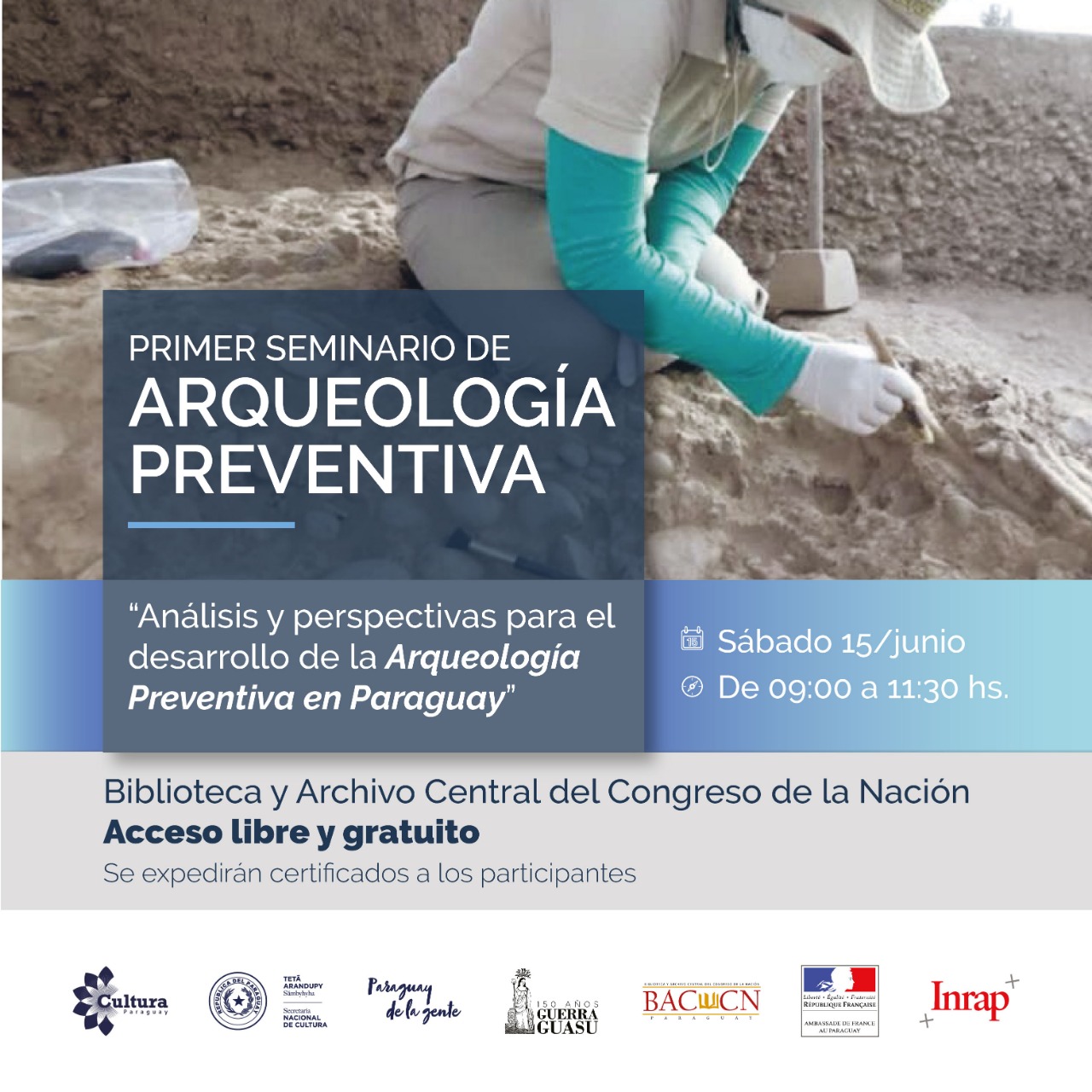 Realizarán el Primer Seminario sobre Arqueología Preventiva imagen