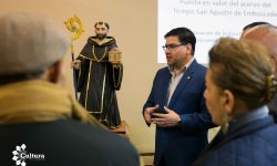 SNC brinda información a emboscadeños sobre la puesta en valor de la escultura de San Agustín imagen