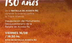 Inaugurarán monumento a los niños mártires de Acosta Ñu por los 150 años de la batalla imagen
