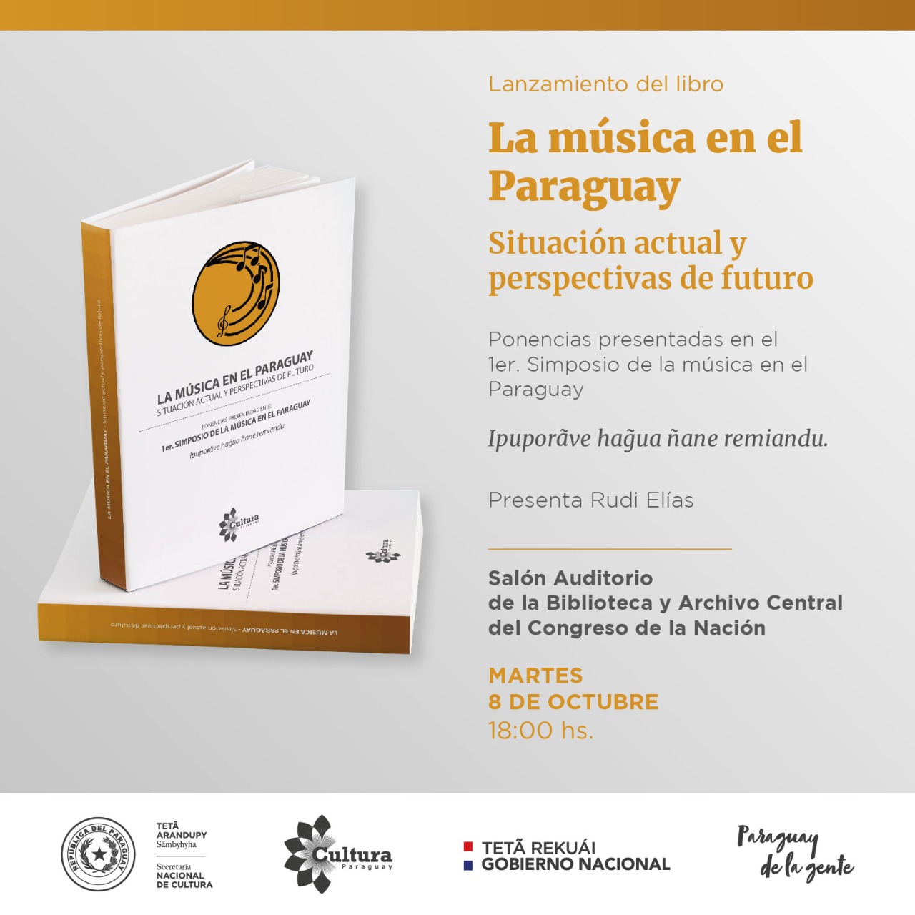 Presentarán libro “La música en el Paraguay. Situación actual y perspectiva de futuro” imagen