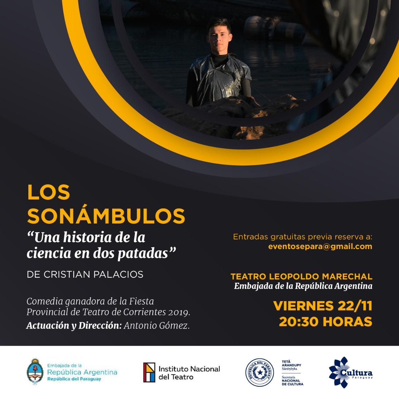 Embajada Argentina ofrece puesta en escena de la obra “Los Sonámbulos” imagen