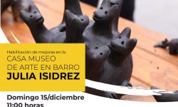 SNC habilitará mejoras en la Casa Museo de Arte en Barro Julia Isidrez imagen