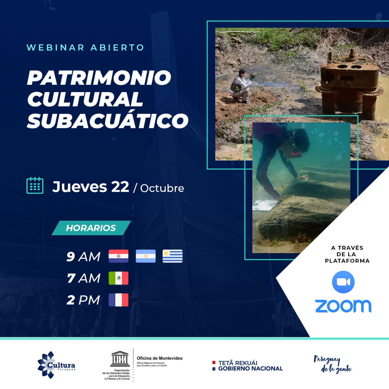 La SNC y la UNESCO invitan a participar del “Webinario abierto sobre Patrimonio Cultural Subacuático” imagen