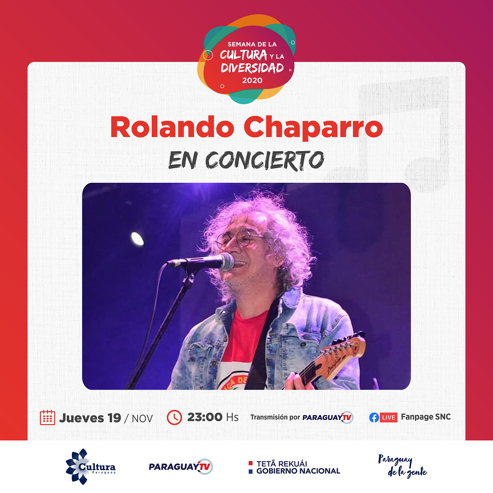 Obras de Teatro, Danza y el show de Rolando Chaparro en jornadas estelares de la Semana de la Cultura y la Diversidad 2020 imagen