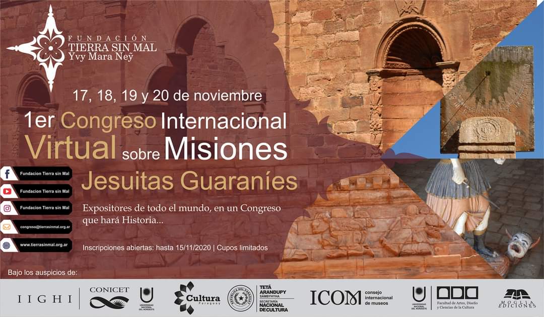 El 17 de noviembre inicia congreso virtual sobre las Misiones Jesuitas Guaraníes imagen