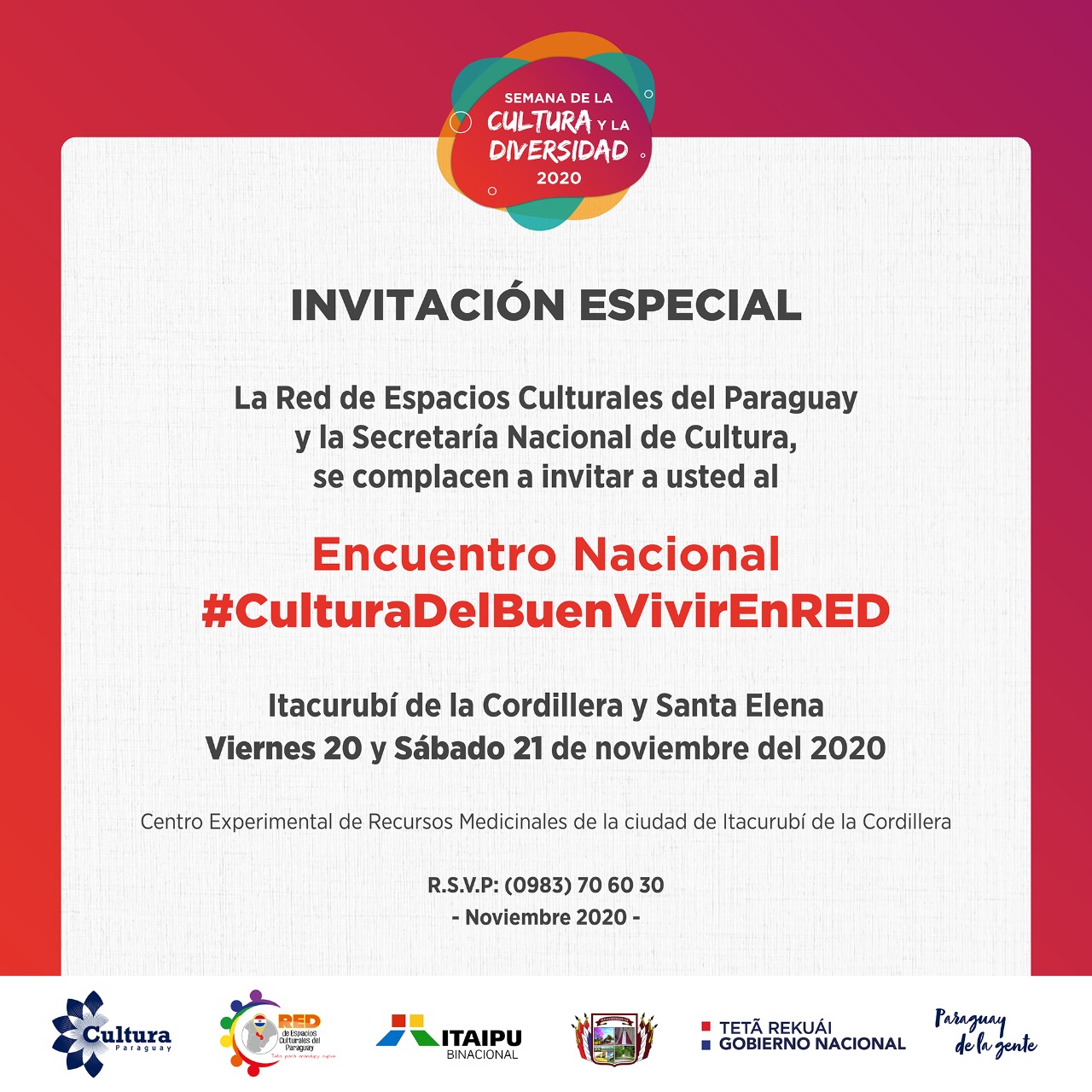 SNC reconocerá a espacios culturales en Encuentro Nacional #CulturaDelBuenVivirEnRED imagen