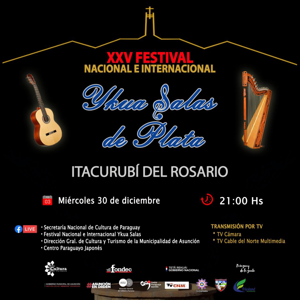 Cultura apoya el XXV Festival Nacional e Internacional Ykua Salas imagen