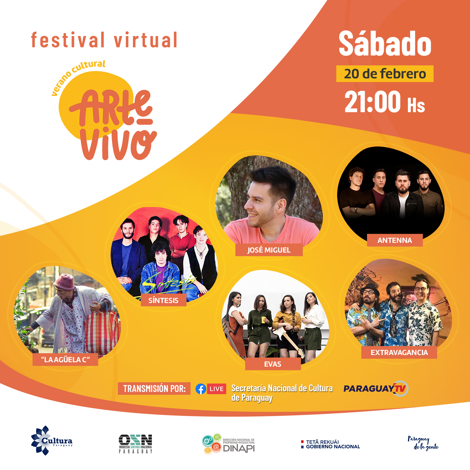 Este sábado llega la tercera emisión del Festival Virtual Arte Vivo Verano Cultural imagen