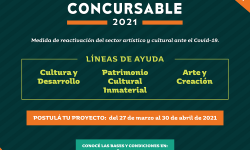 SNC habilita los Fondos de Cultura para Proyectos Ciudadanos-Concursable 2021 como medida de reactivación para el sector artístico y cultural ante la Covid-19 imagen