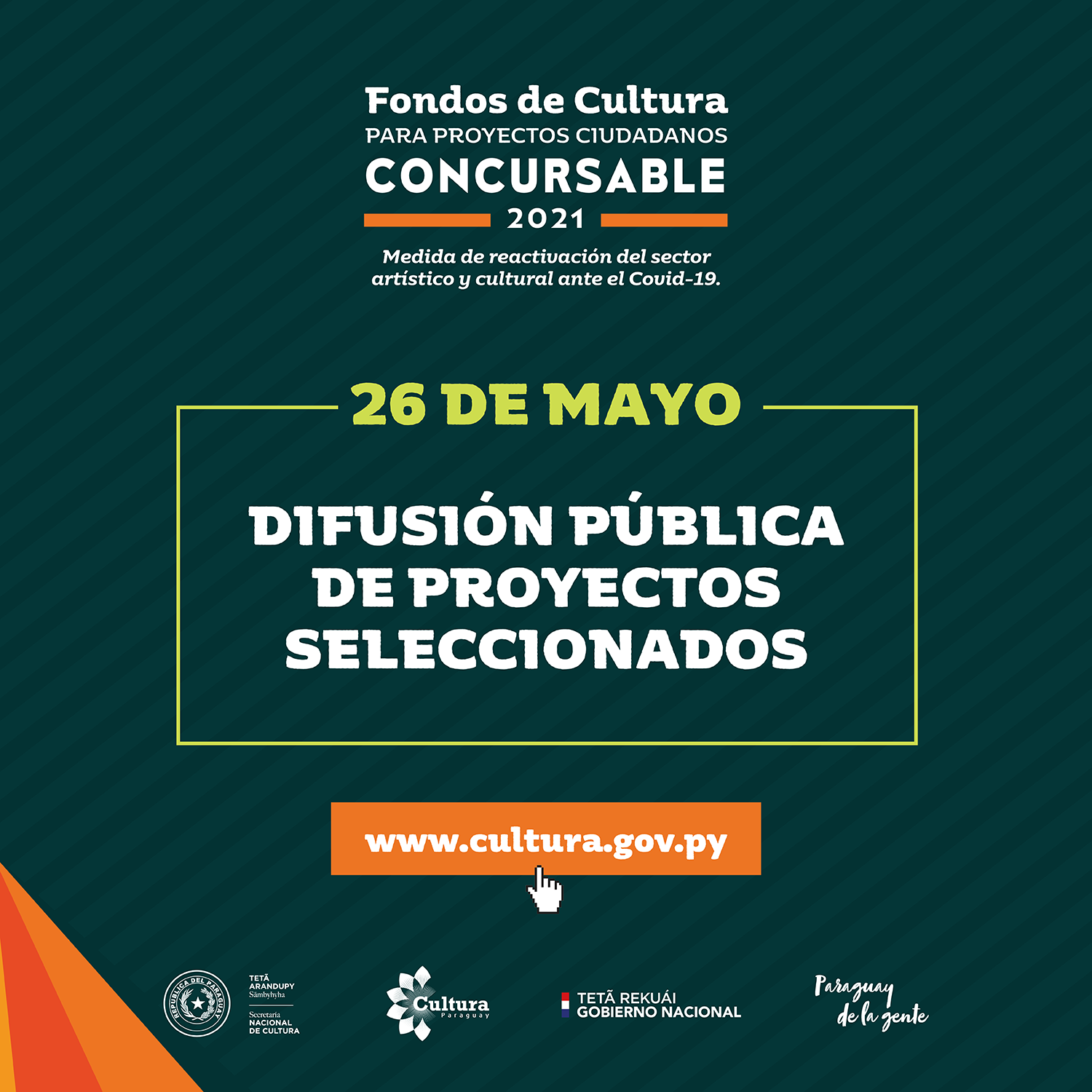 Proyectos seleccionados de los Fondos de Cultura se anunciarán el 26 de mayo imagen