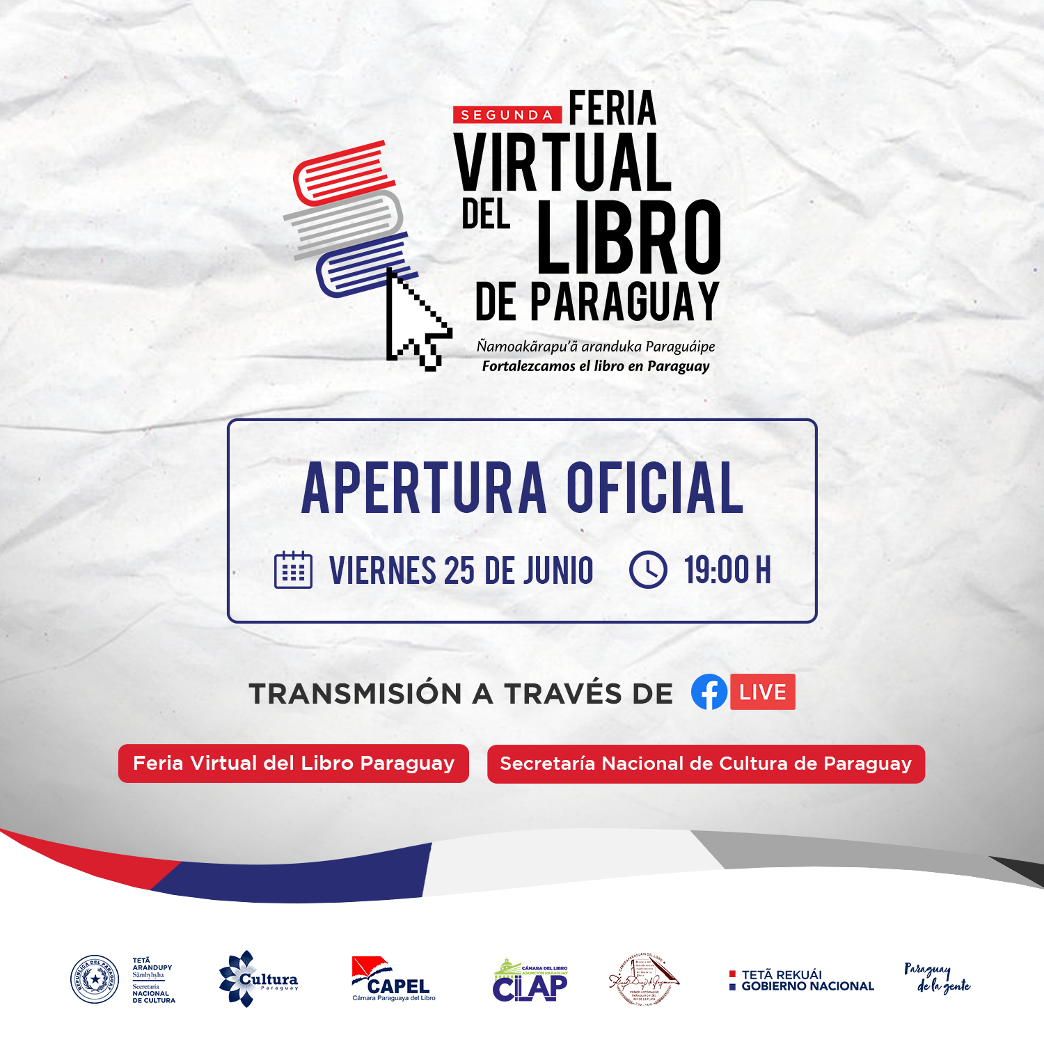 Hoy arranca la segunda edición de la Feria Virtual del Libro de Paraguay imagen