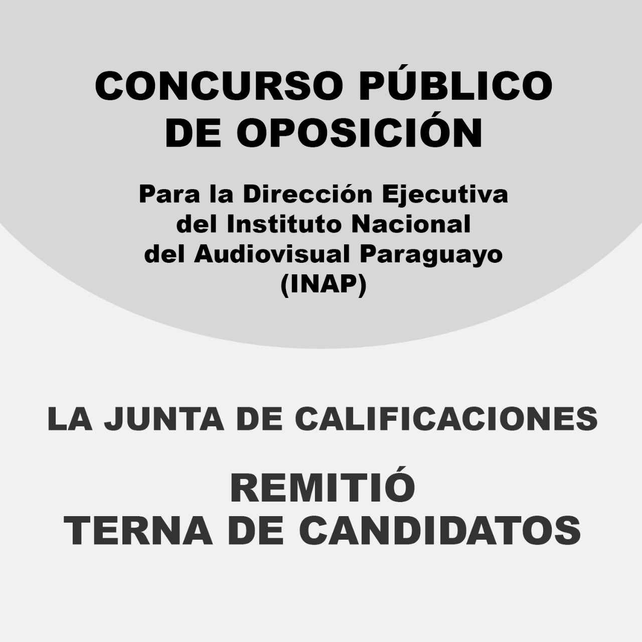 Director Ejecutivo del INAP: Junta de Calificaciones remitió la lista de terna de candidatos al cargo imagen