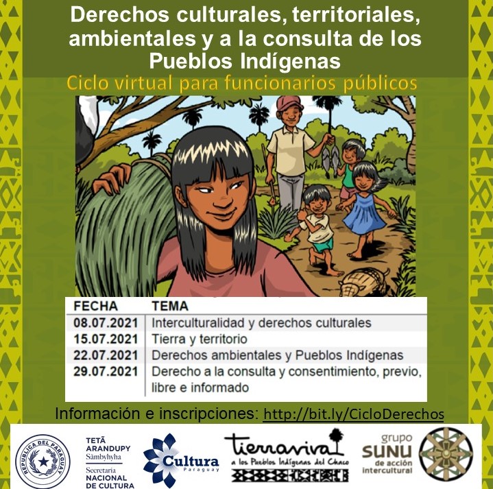 Con apoyo de la SNC inicia mañana el ciclo de capacitación sobre derechos culturales, territoriales, ambientales y a la consulta de los pueblos indígenas imagen
