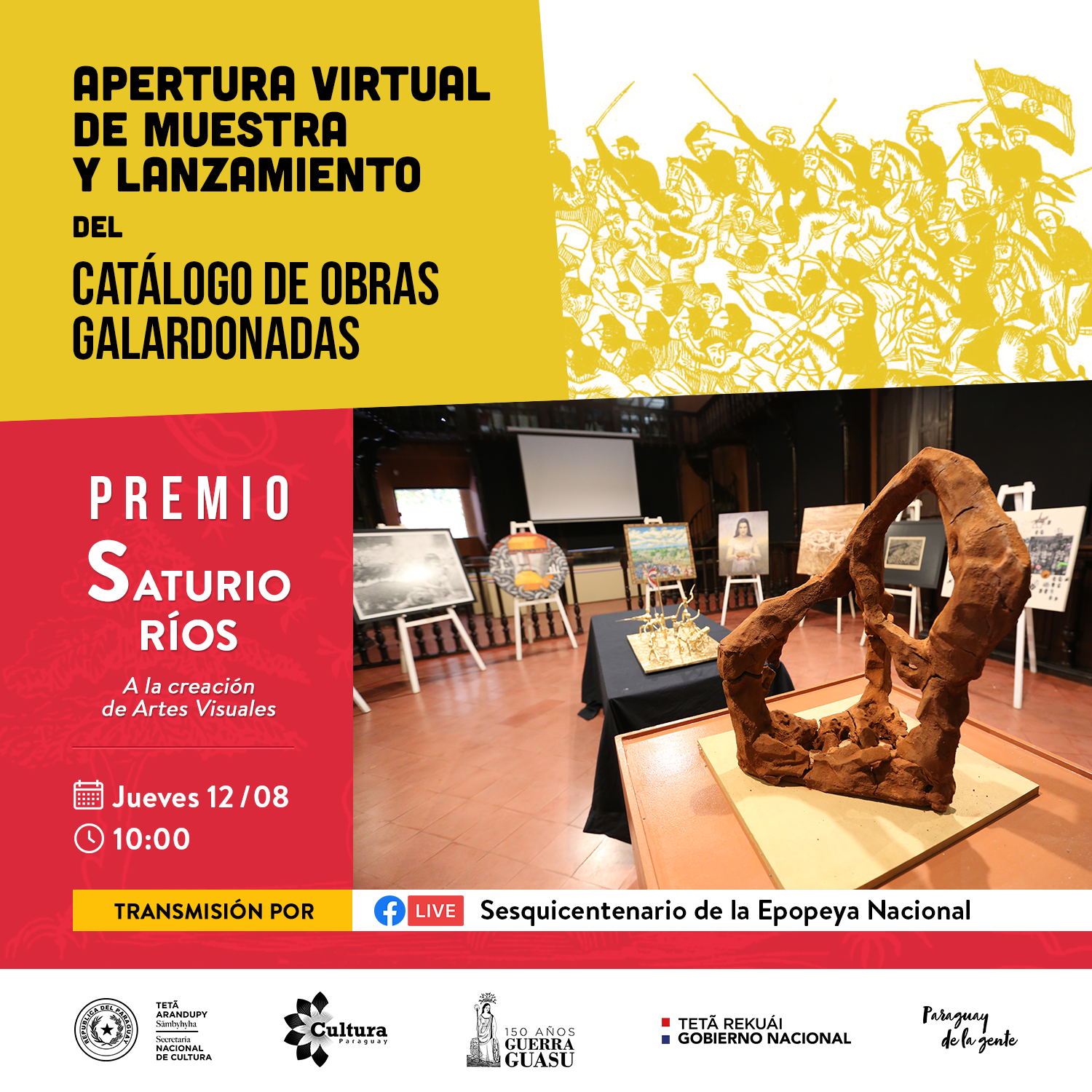 Mañana se presenta el Catálogo de obras galardonadas del Premio Saturio Ríos a las Artes Visuales imagen