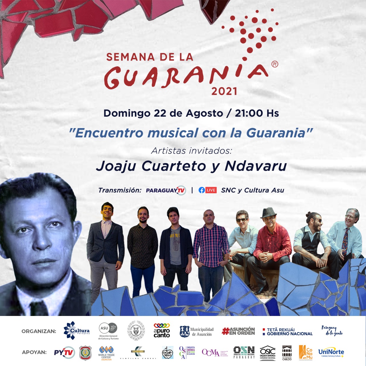 #SemanaGuarania2021: En encuentro musical, artistas rendirán tributo a la Guarania imagen