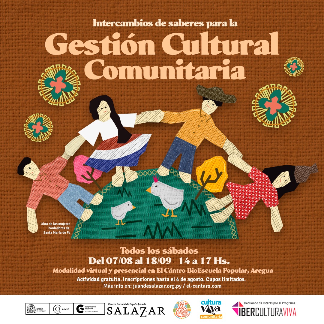 Este sábado inicia el taller «Intercambios de Saberes para la Gestión Cultural Comunitaria» imagen