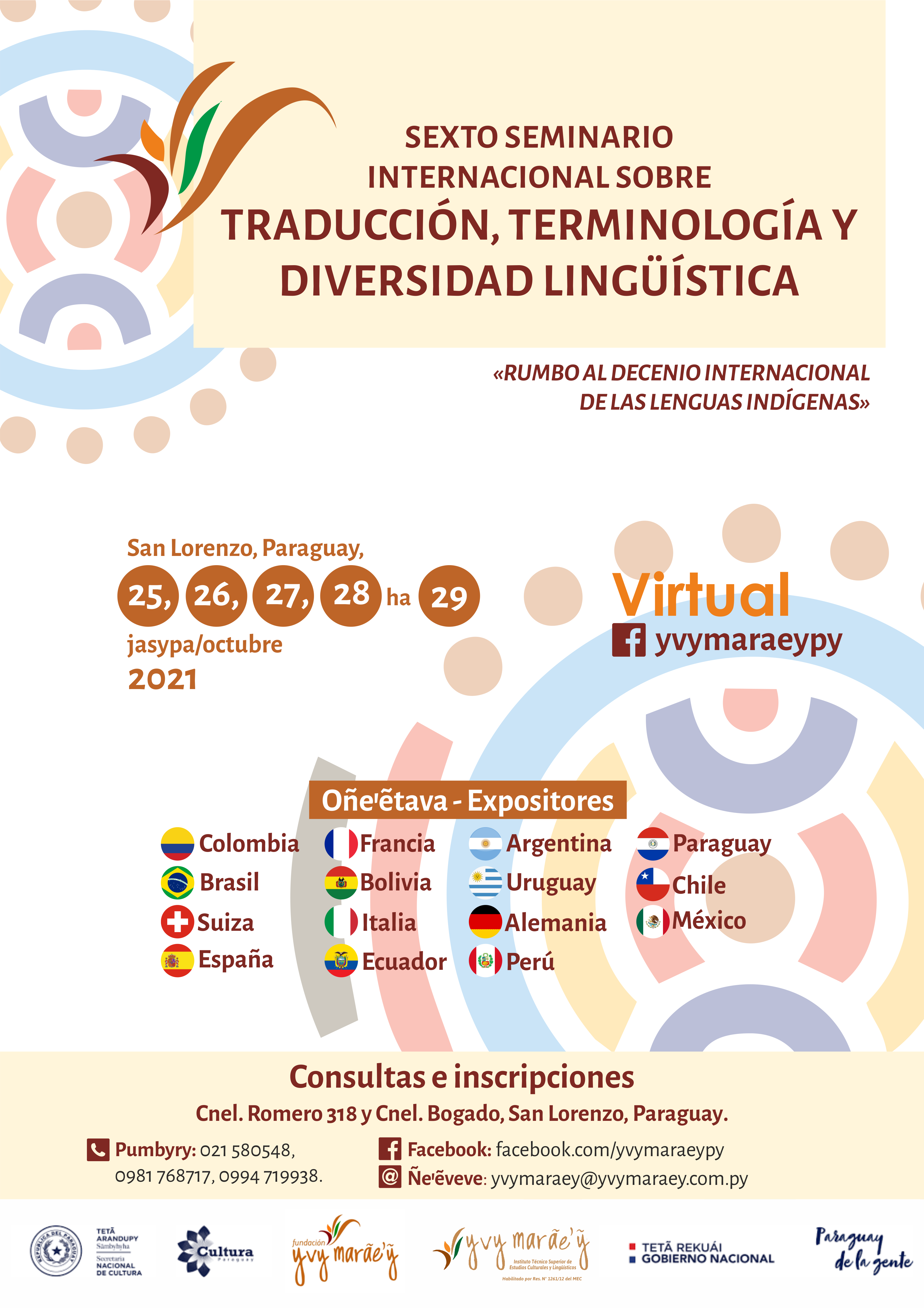 Seminario Internacional sobre Traducción, Terminología y Diversidad Lingüística será en octubre imagen