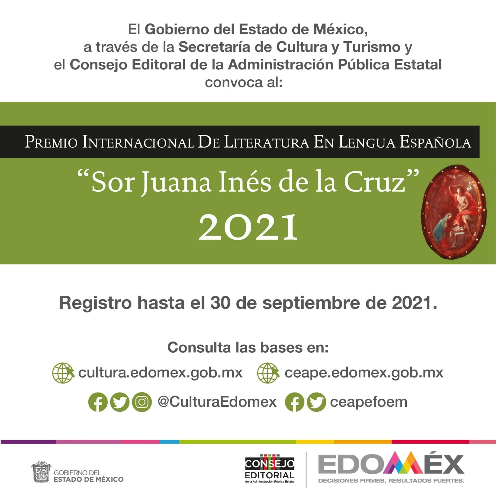 México convoca a escritores a participar del Premio “Sor Juana Inés de la Cruz” 2021 imagen