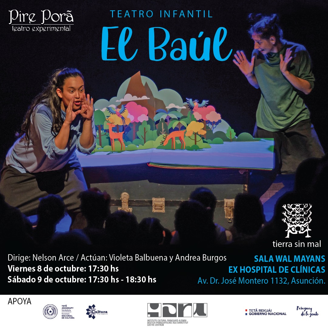 Pire Porã Teatro Experimental inaugura sala de teatro con su obra infantil «El Baúl» imagen