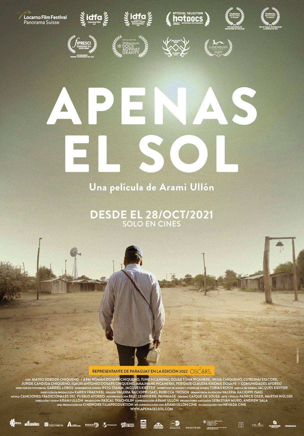 Apenas el Sol es la película elegida por la Academia de Cine del Paraguay para representar al país en los premios Óscar imagen