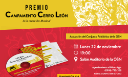 Presentarán disco del premio Campamento Cerro León imagen
