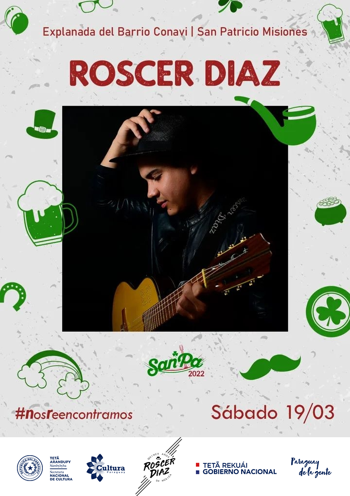 Misiones: Cultura apoyará la presencia de Roscer Díaz en concierto SANPA 2022 imagen