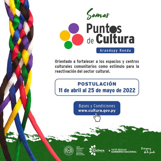 Postulación al programa Puntos de Cultura abierta hasta el 25 de mayo imagen