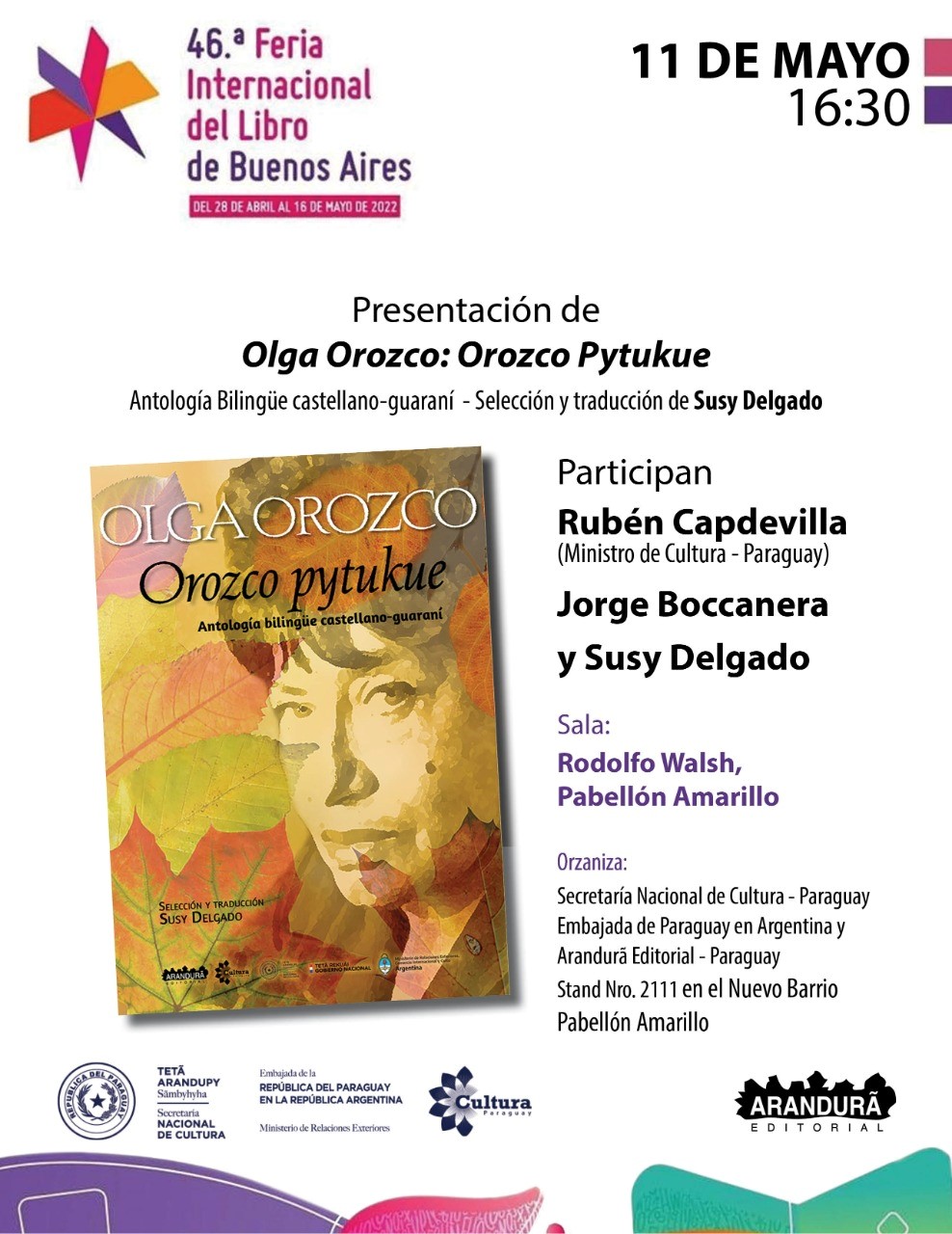Presentación de Orozco Pytukue en la Feria del Libro de Buenos Aires imagen